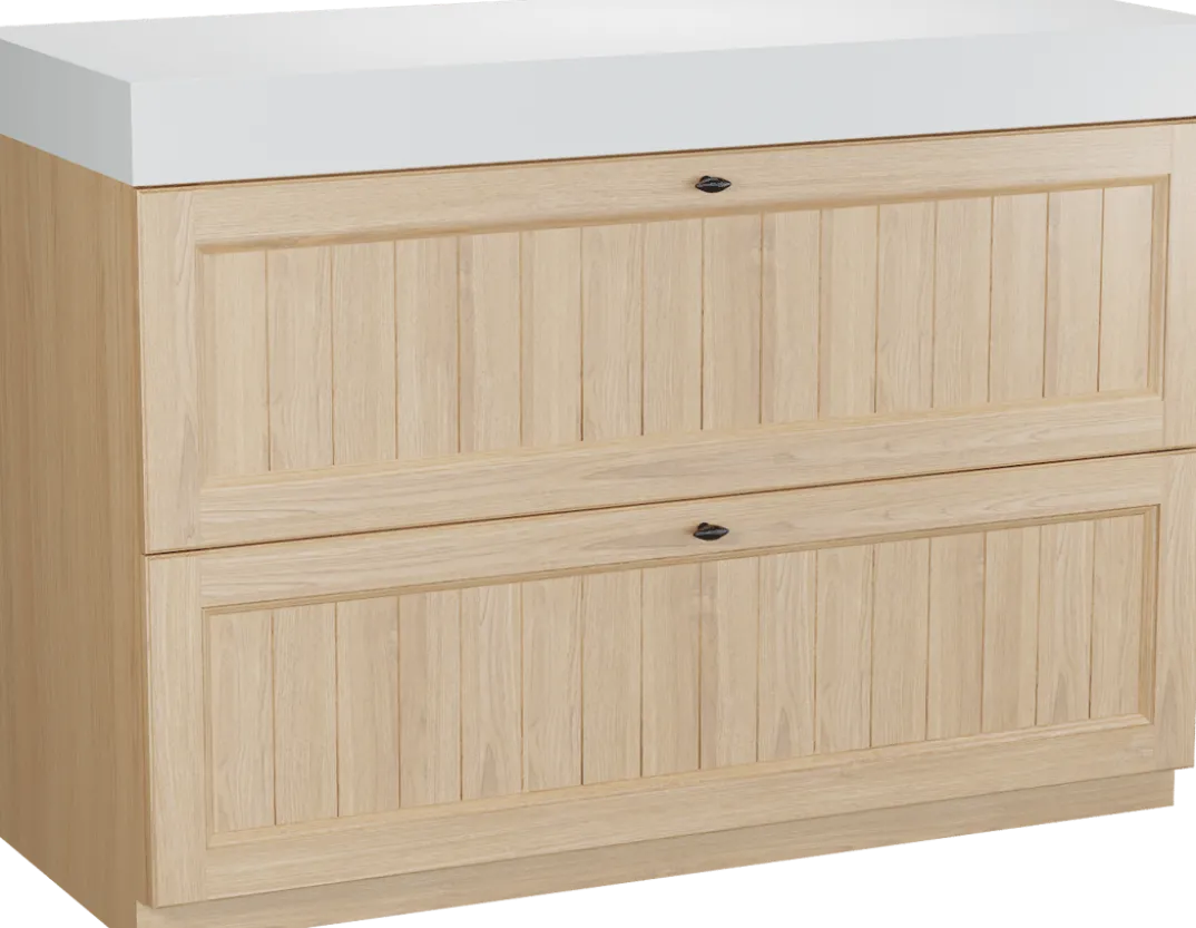 Balmani Lemon badkamermeubel met Dominus wastafelblad voor waskom(men)