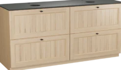 Balmani Lemon badkamermeubel met Facetta wastafelblad voor waskom(men)