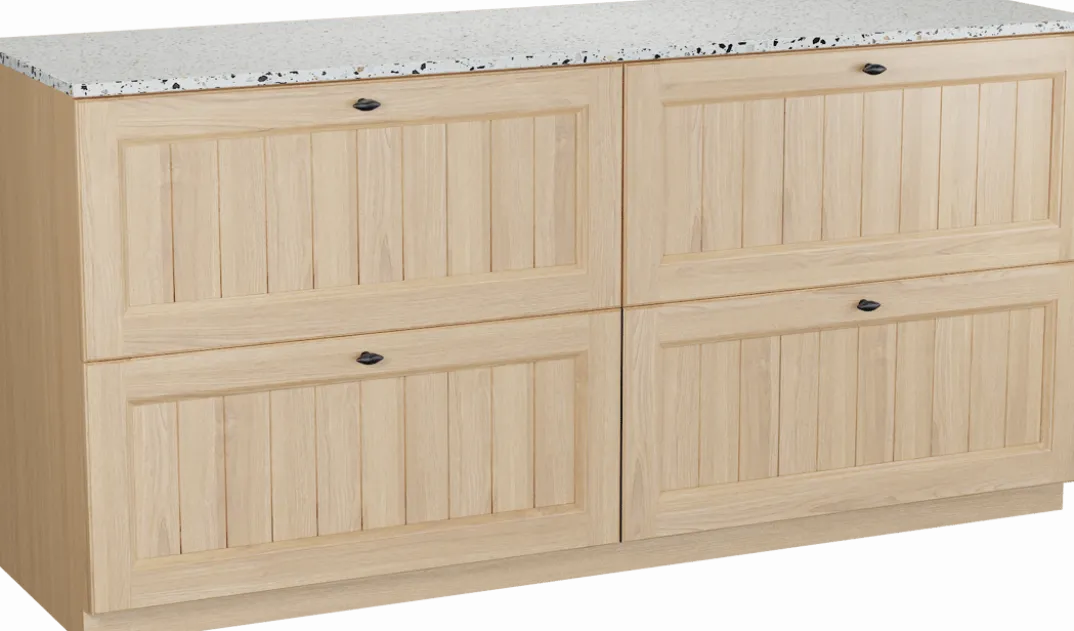 Balmani Lemon badkamermeubel met Stretto wastafelblad voor waskom(men)
