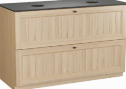 Balmani Lemon badkamermeubel met Facetta wastafelblad voor waskom(men)