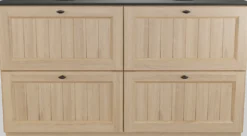Balmani Lemon badkamermeubel met Facetta wastafelblad voor waskom(men)