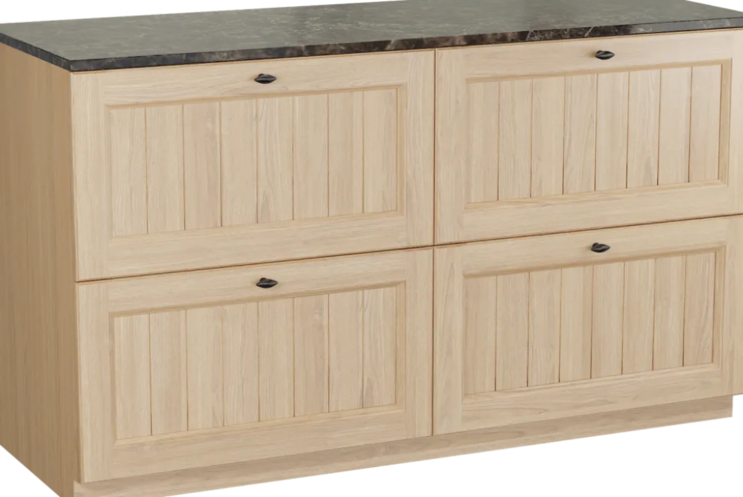 Balmani Lemon badkamermeubel met Stretto wastafelblad voor waskom(men)