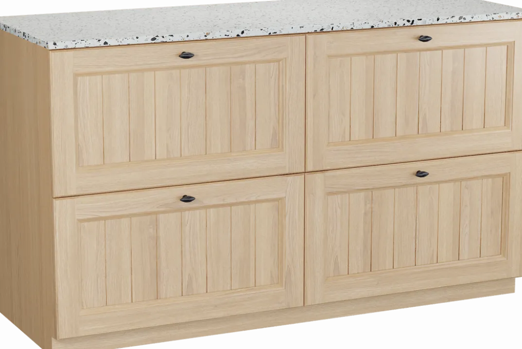 Balmani Lemon badkamermeubel met Stretto wastafelblad voor waskom(men)