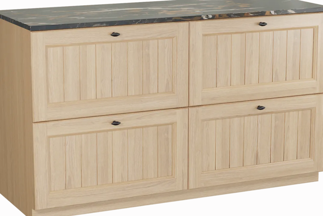 Balmani Lemon badkamermeubel met Stretto wastafelblad voor waskom(men)