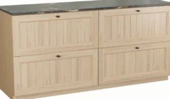 Balmani Lemon badkamermeubel met Stretto wastafelblad voor waskom(men)