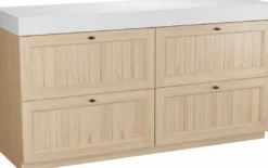 Balmani Lemon badkamermeubel met Dominus wastafelblad voor waskom(men)