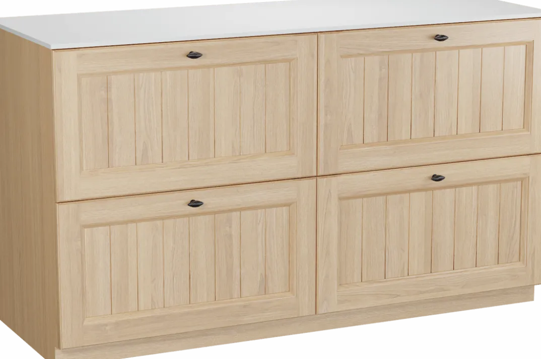 Balmani Lemon badkamermeubel met Stretto wastafelblad voor waskom(men)