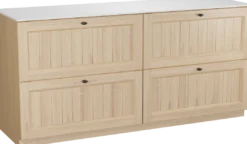 Balmani Lemon badkamermeubel met Stretto wastafelblad voor waskom(men)