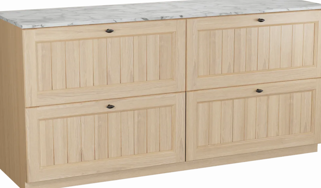 Balmani Lemon badkamermeubel met Stretto wastafelblad voor waskom(men)