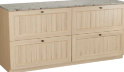 Balmani Lemon badkamermeubel met Stretto wastafelblad voor waskom(men)