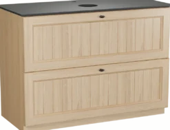 Balmani Lemon badkamermeubel met Facetta wastafelblad voor waskom(men)
