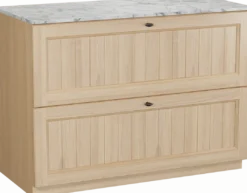 Balmani Lemon badkamermeubel met Stretto wastafelblad voor waskom(men)