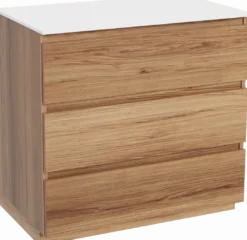 Balmani Lucida badkamermeubel met Stretto wastafelblad voor waskom(men)