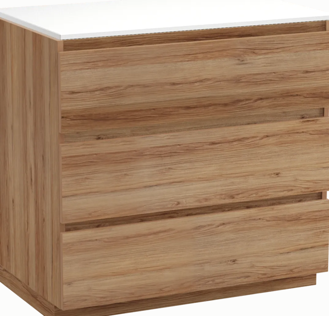 Balmani Lucida badkamermeubel met Stretto wastafelblad voor waskom(men)