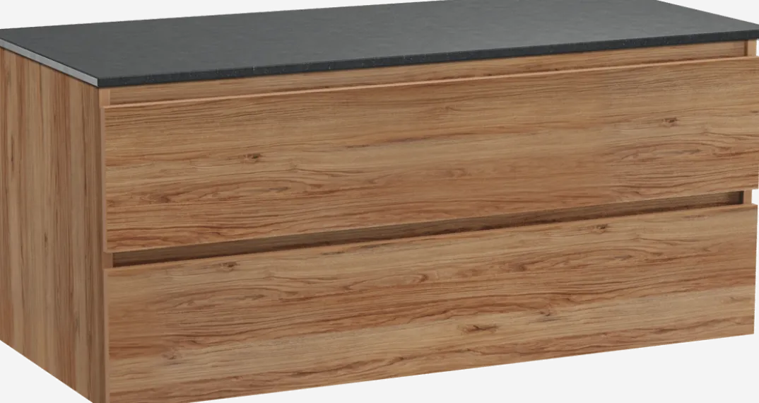 Balmani Lucida badkamermeubel met Stretto wastafelblad voor waskom(men)