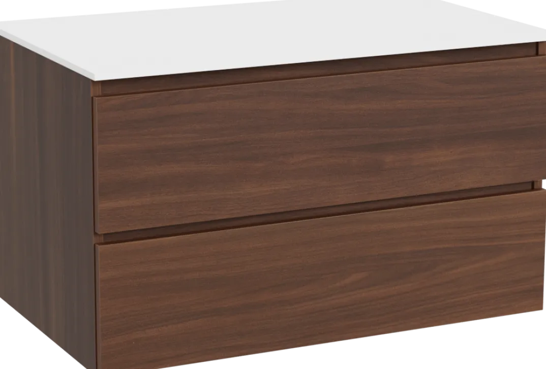 Balmani Lucida badkamermeubel met Stretto wastafelblad voor waskom(men)