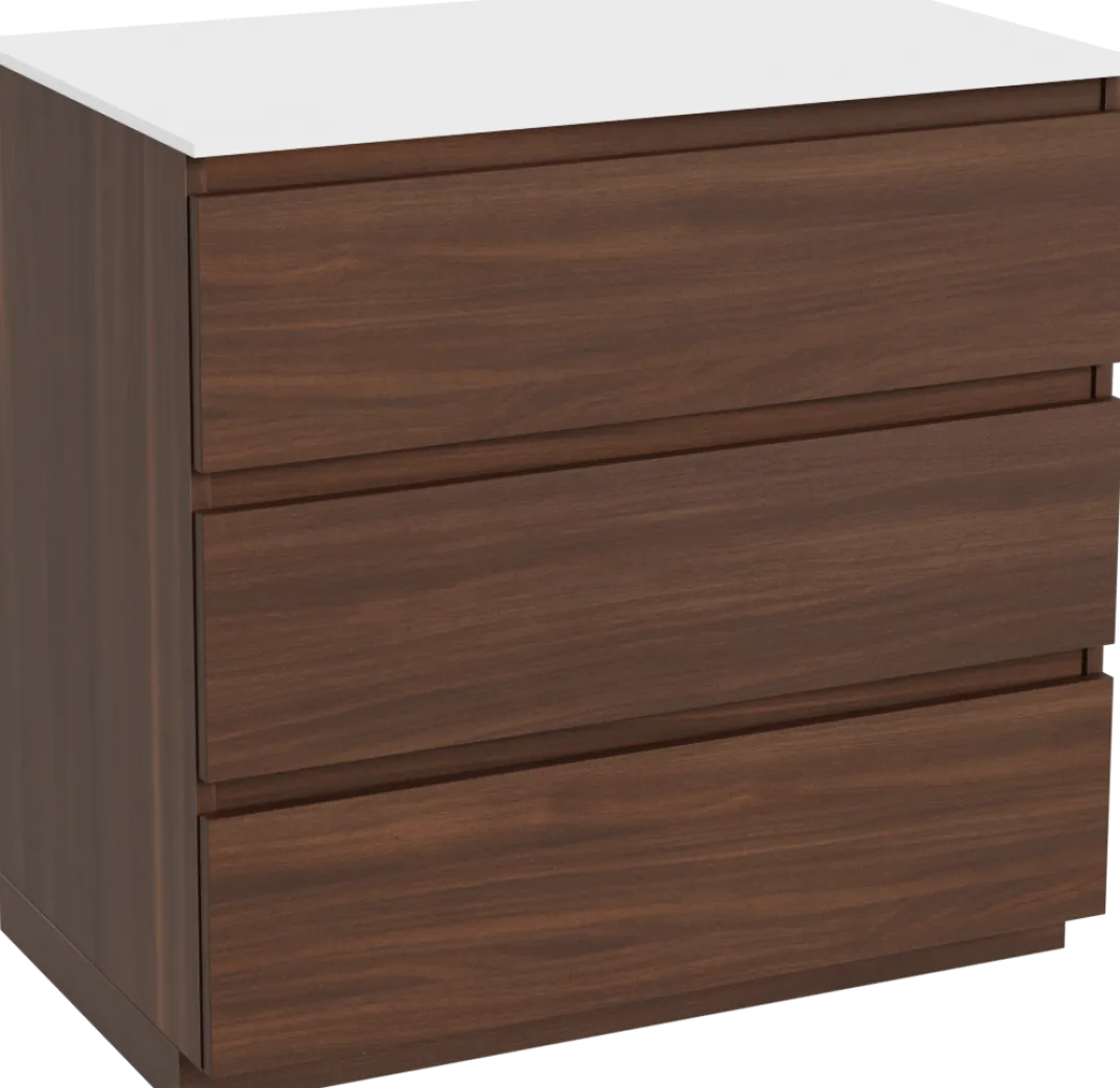 Balmani Lucida badkamermeubel met Stretto wastafelblad voor waskom(men)