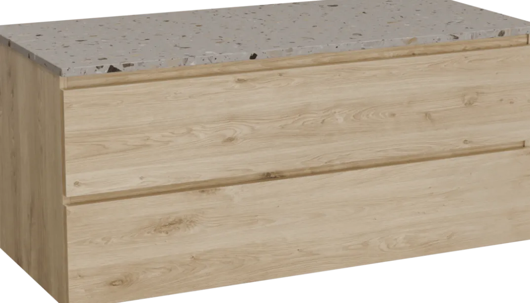 Balmani Lucida badkamermeubel met Stretto wastafelblad voor waskom(men)