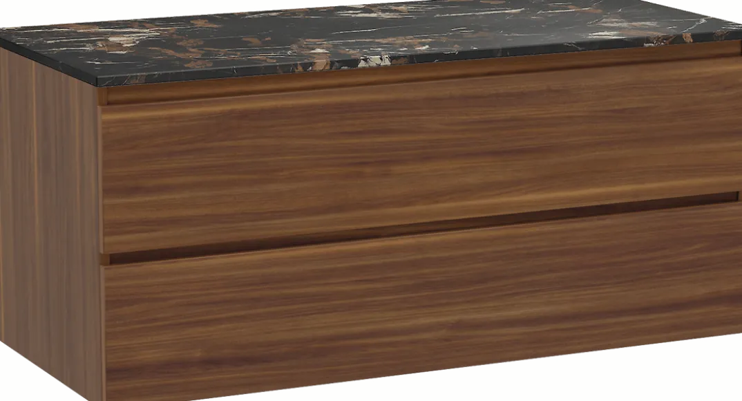 Balmani Lucida badkamermeubel met Stretto wastafelblad voor waskom(men)