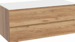 Balmani Lucida badkamermeubel met Stretto wastafelblad voor waskom(men)