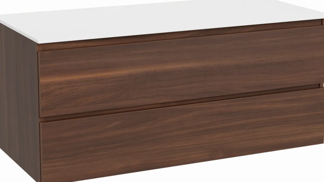 Balmani Lucida badkamermeubel met Stretto wastafelblad voor waskom(men)