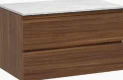 Balmani Lucida badkamermeubel met Stretto wastafelblad voor waskom(men)