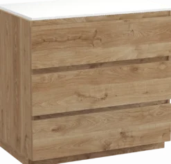 Balmani Lucida badkamermeubel met Stretto wastafelblad voor waskom(men)