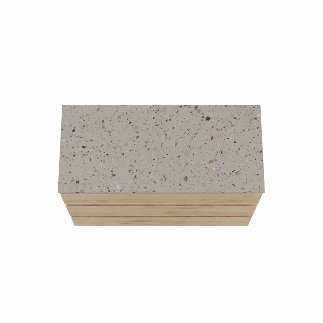 Balmani Lucida badkamermeubel met Stretto wastafelblad voor waskom(men)