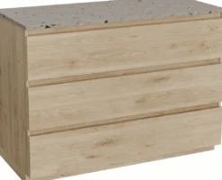 Balmani Lucida badkamermeubel met Stretto wastafelblad voor waskom(men)