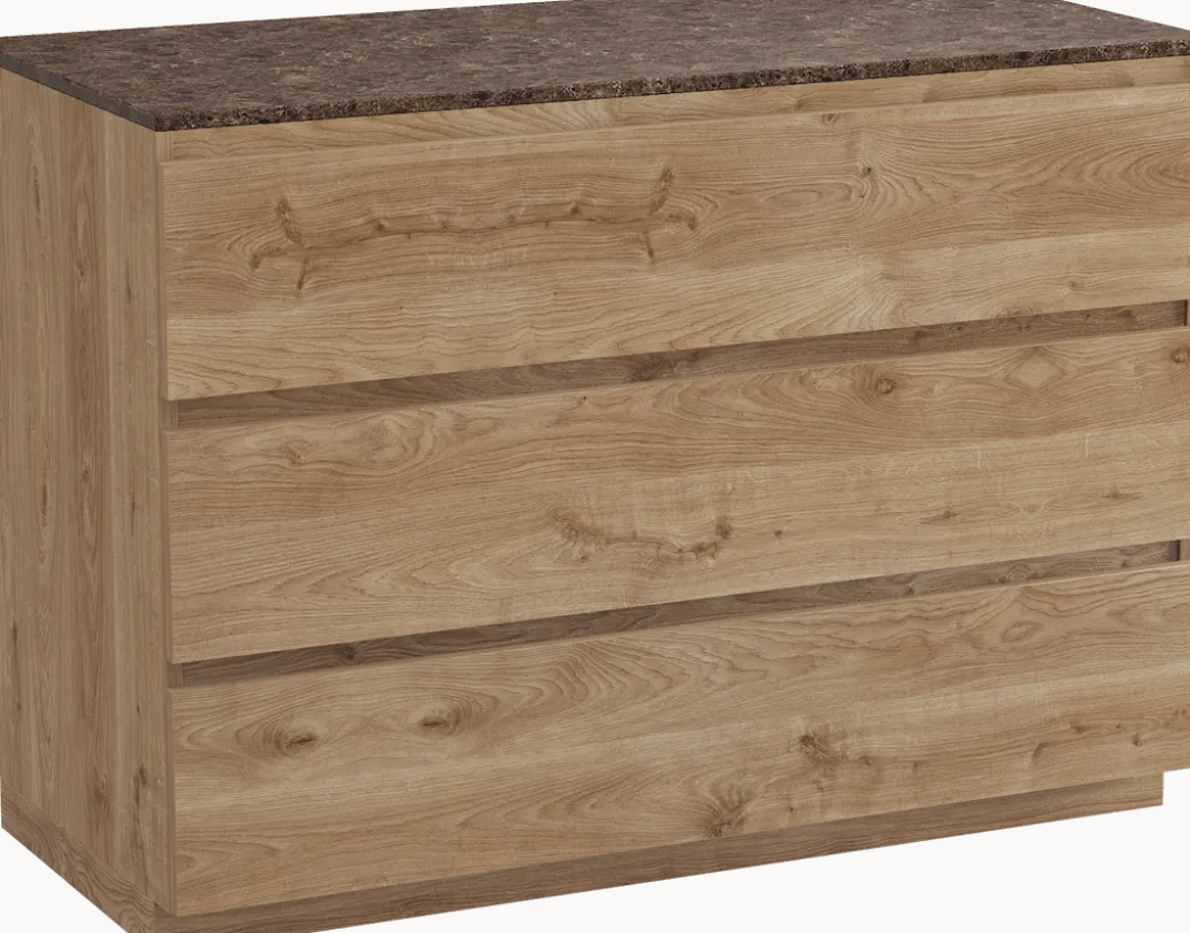 Balmani Lucida badkamermeubel met Stretto wastafelblad voor waskom(men)
