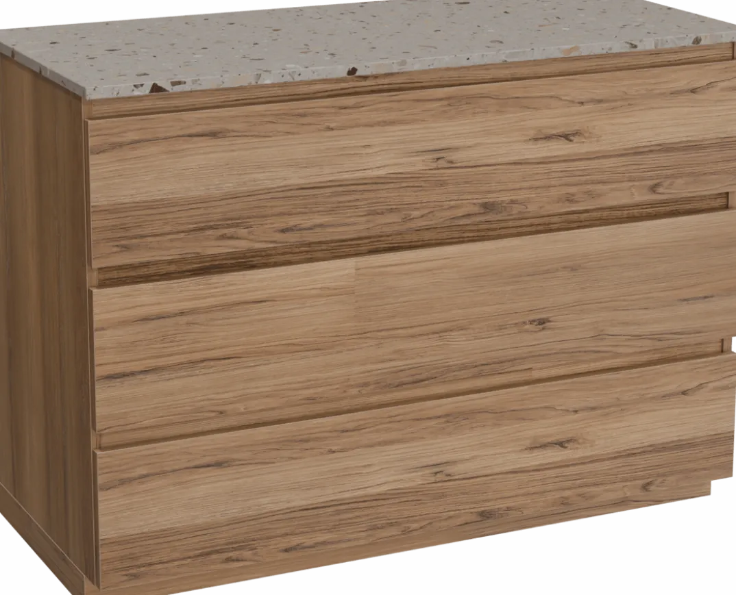 Balmani Lucida badkamermeubel met Stretto wastafelblad voor waskom(men)
