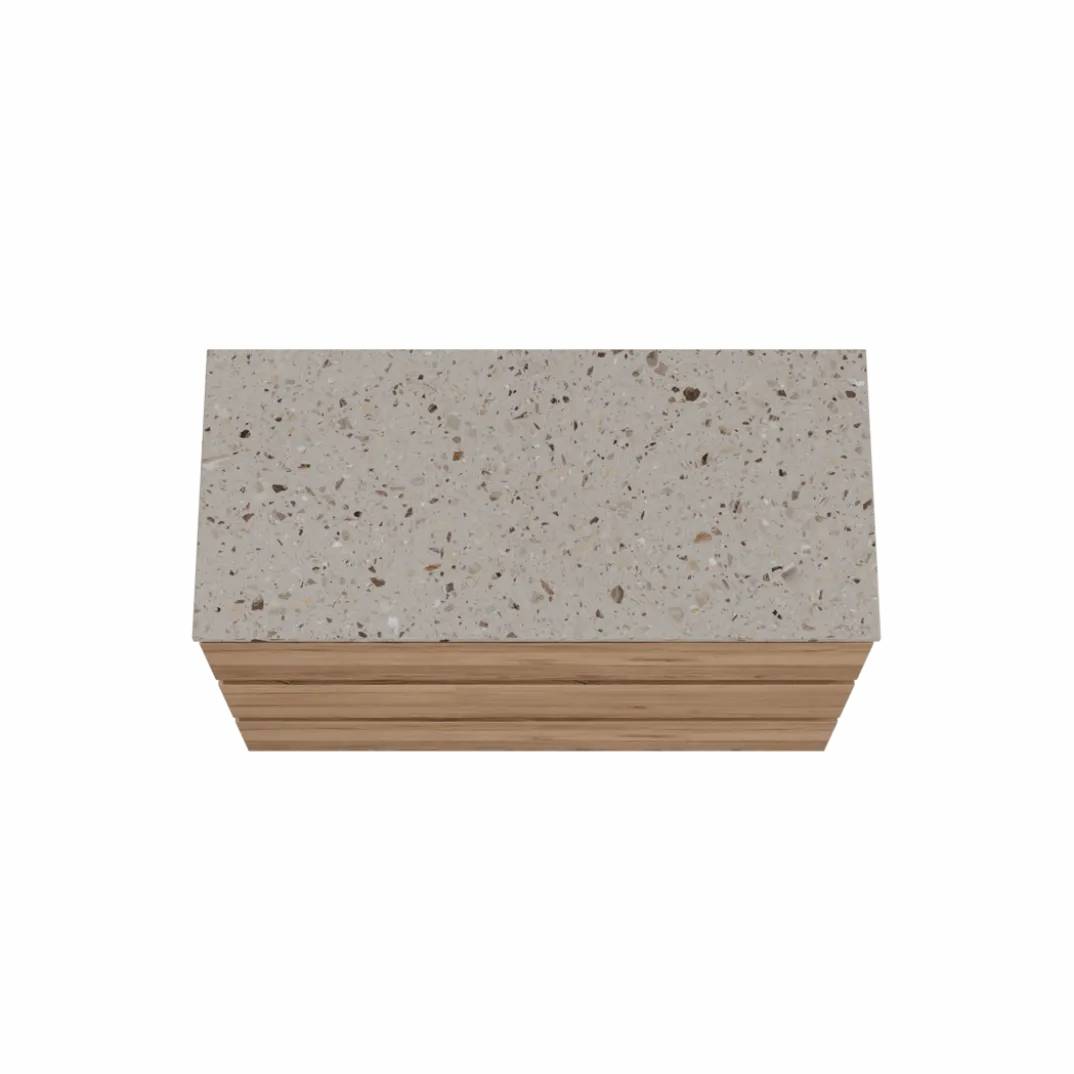 Balmani Lucida badkamermeubel met Stretto wastafelblad voor waskom(men)
