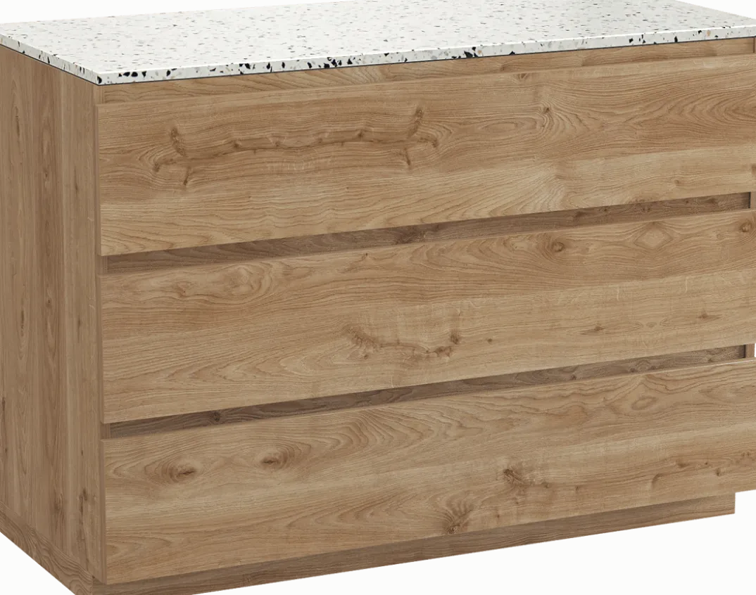 Balmani Lucida badkamermeubel met Stretto wastafelblad voor waskom(men)
