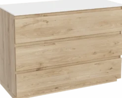 Balmani Lucida badkamermeubel met Stretto wastafelblad voor waskom(men)