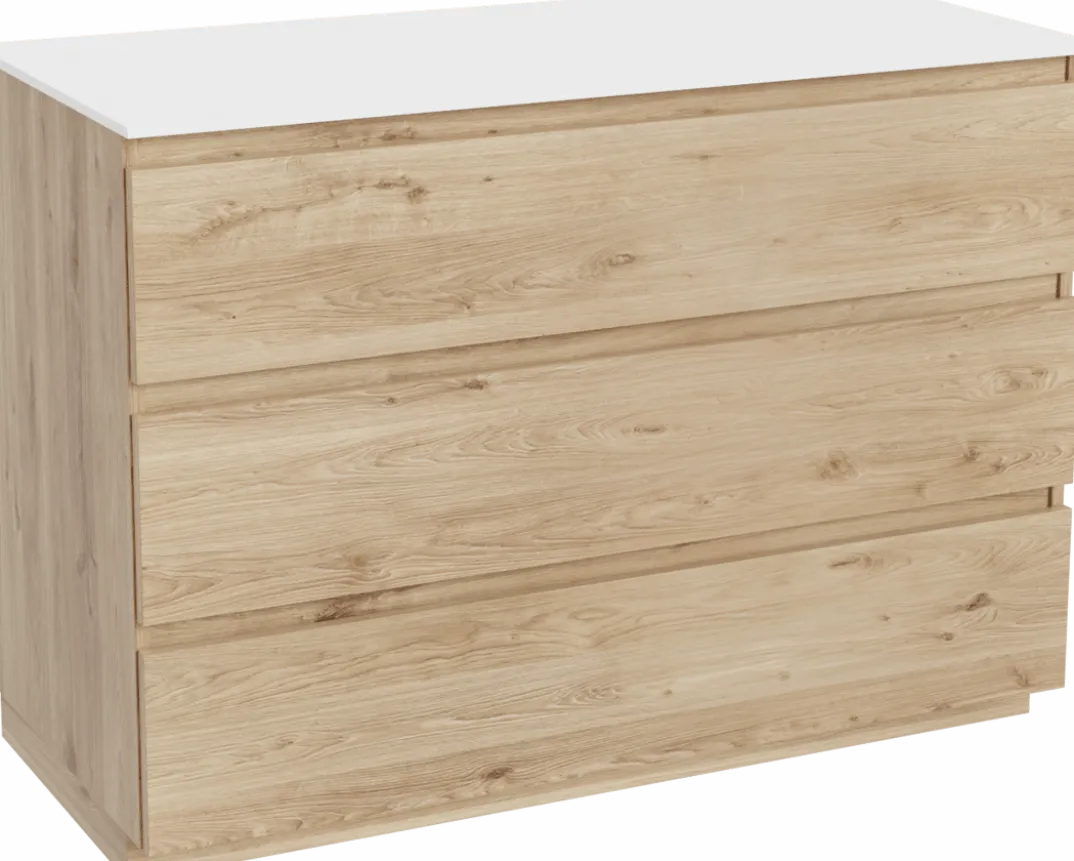 Balmani Lucida badkamermeubel met Stretto wastafelblad voor waskom(men)