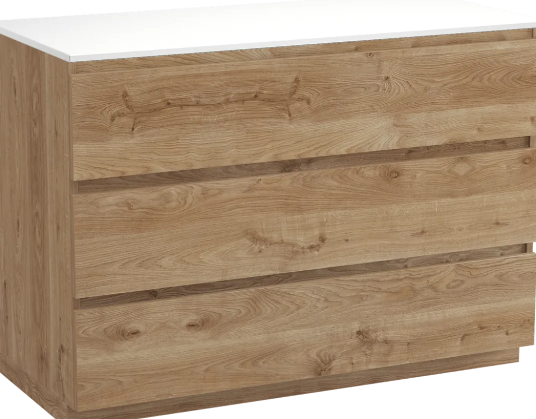 Balmani Lucida badkamermeubel met Stretto wastafelblad voor waskom(men)