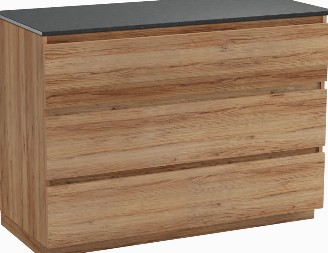 Balmani Lucida badkamermeubel met Stretto wastafelblad voor waskom(men)