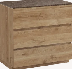 Balmani Lucida badkamermeubel met Stretto wastafelblad voor waskom(men)