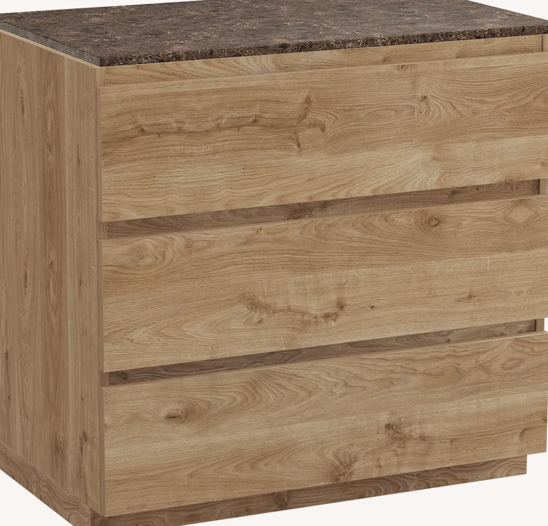 Balmani Lucida badkamermeubel met Stretto wastafelblad voor waskom(men)