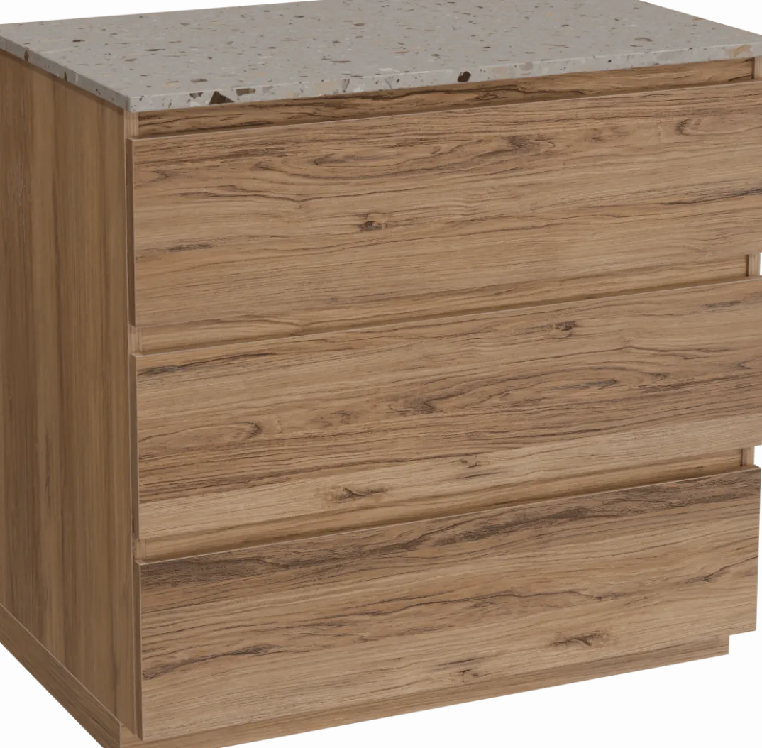 Balmani Lucida badkamermeubel met Stretto wastafelblad voor waskom(men)