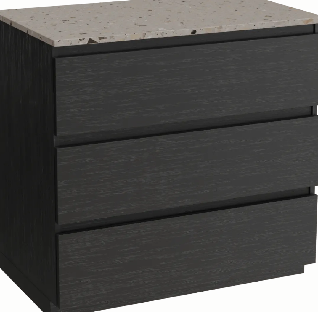 Balmani Lucida badkamermeubel met Stretto wastafelblad voor waskom(men)