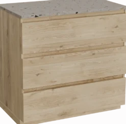 Balmani Lucida badkamermeubel met Stretto wastafelblad voor waskom(men)