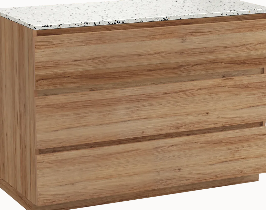 Balmani Lucida badkamermeubel met Stretto wastafelblad voor waskom(men)