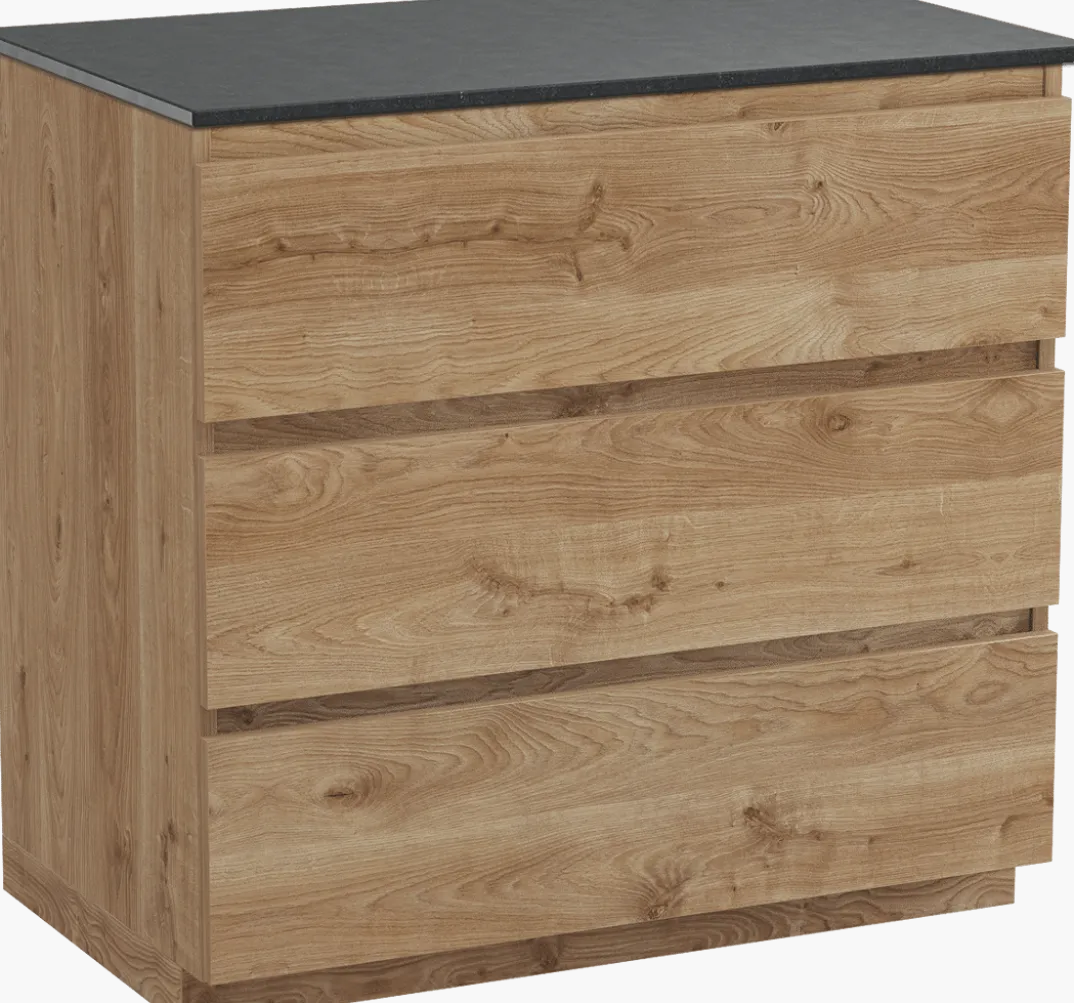 Balmani Lucida badkamermeubel met Stretto wastafelblad voor waskom(men)