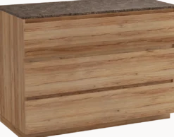 Balmani Lucida badkamermeubel met Stretto wastafelblad voor waskom(men)
