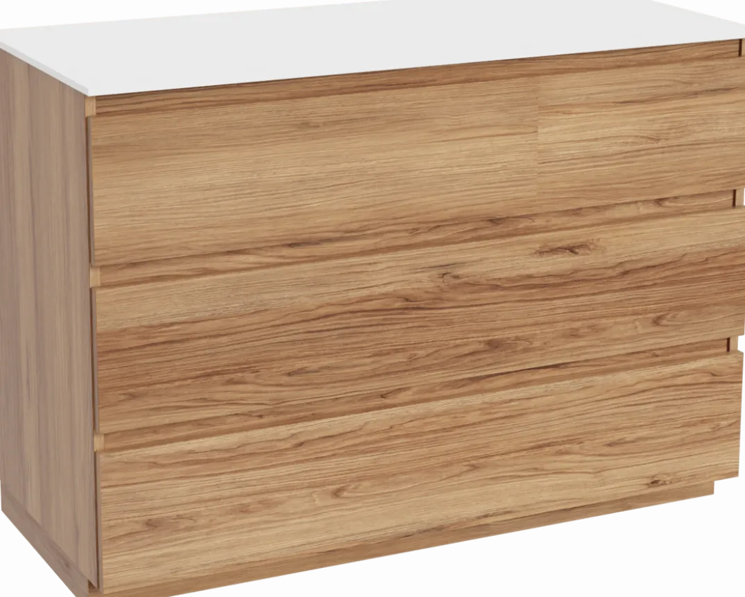 Balmani Lucida badkamermeubel met Stretto wastafelblad voor waskom(men)
