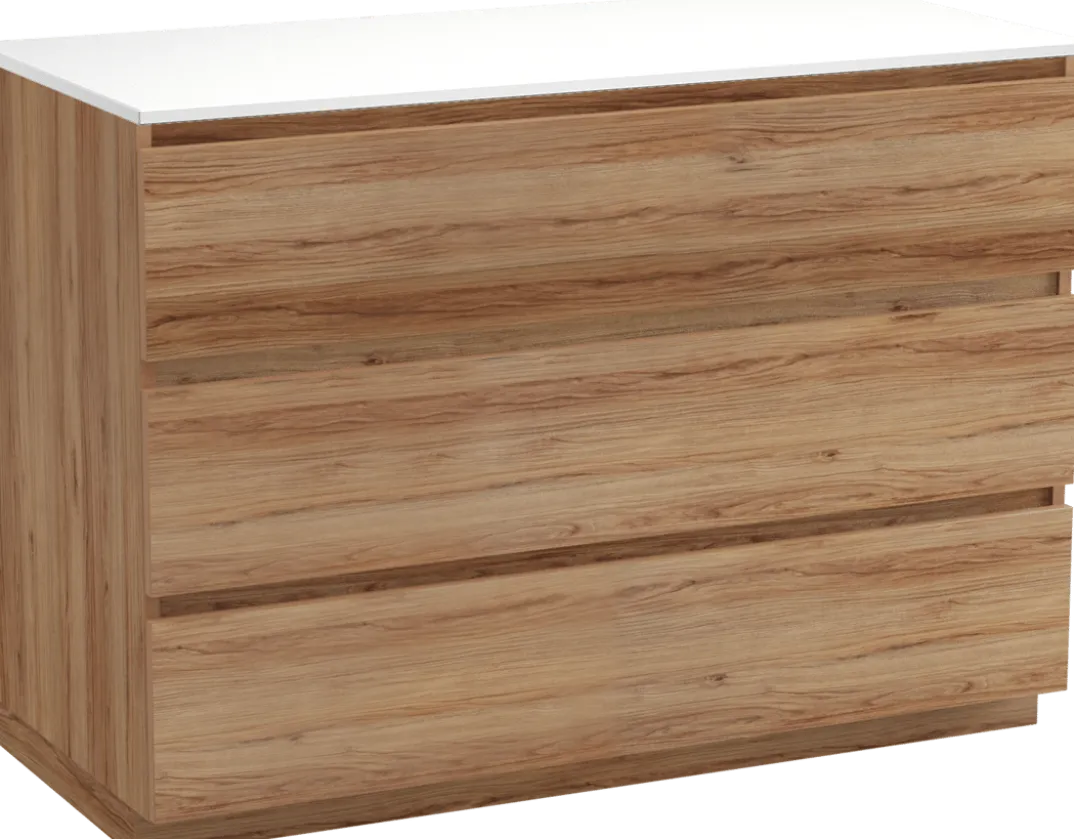 Balmani Lucida badkamermeubel met Stretto wastafelblad voor waskom(men)
