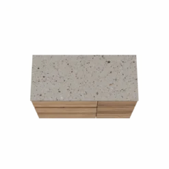 Balmani Lucida badkamermeubel met Stretto wastafelblad voor waskom(men)