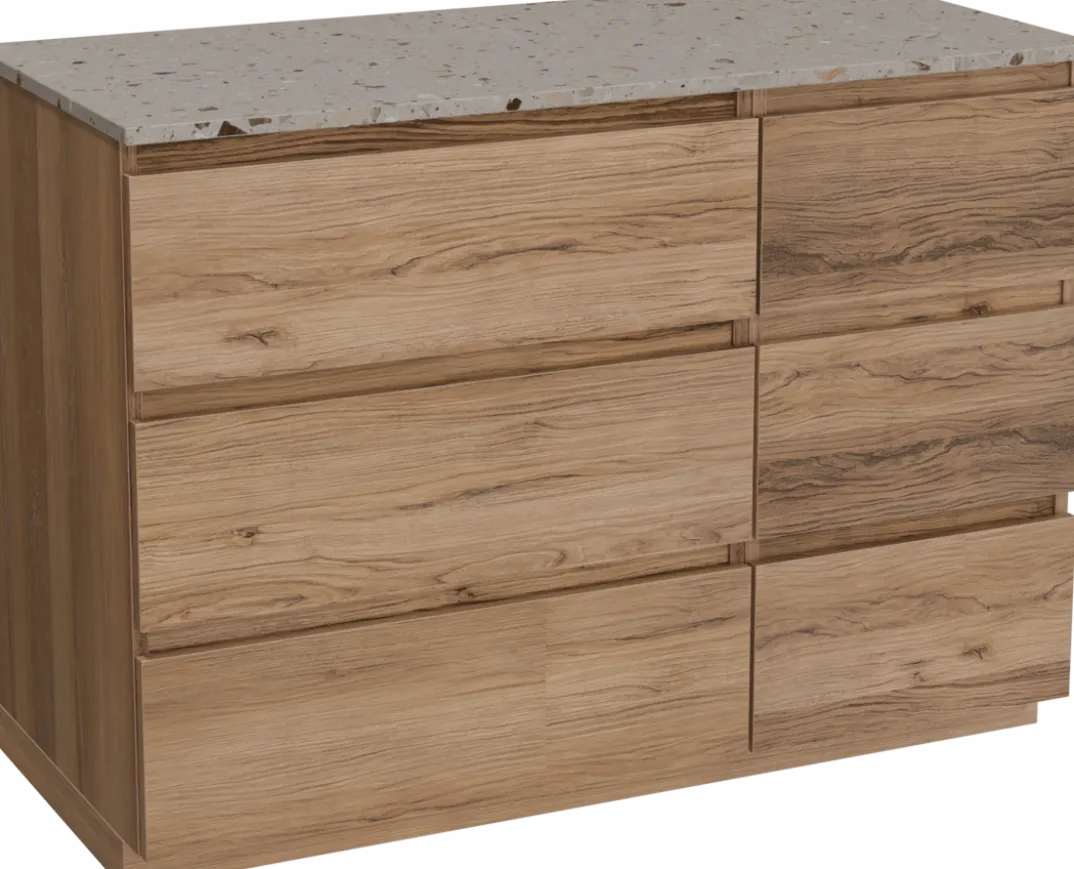 Balmani Lucida badkamermeubel met Stretto wastafelblad voor waskom(men)