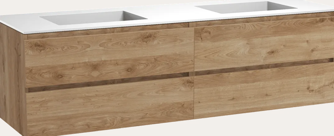 Balmani Lucida badkamermeubel met Tablo Stretto wastafel